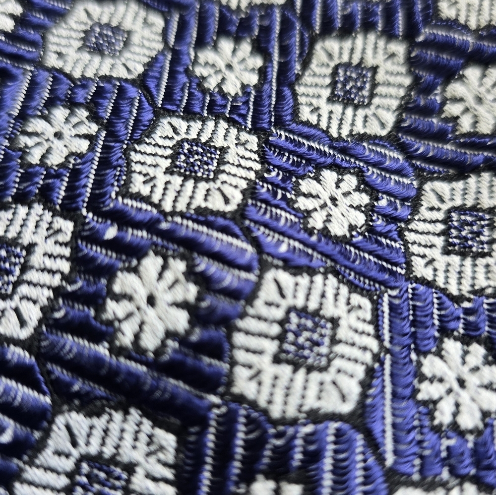 Rachel Rachel Roy Navy and White Brocade Pants - Picture 6 of 10